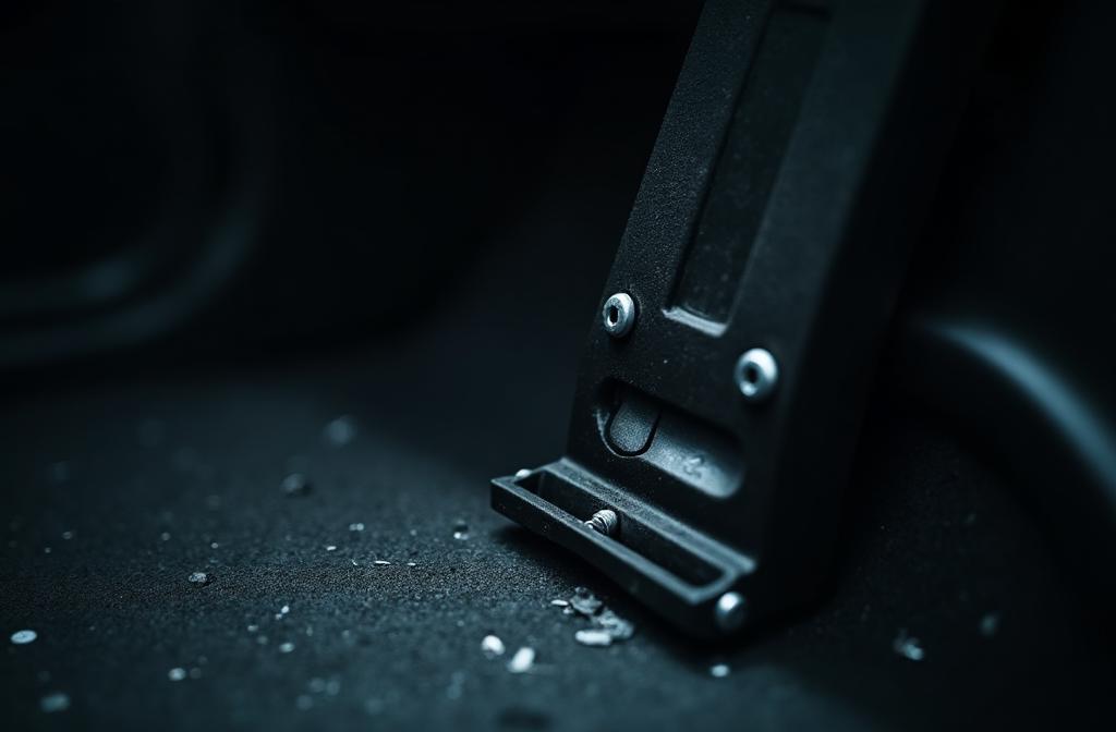 Child seat anchor point hardware installed in vehicle floor